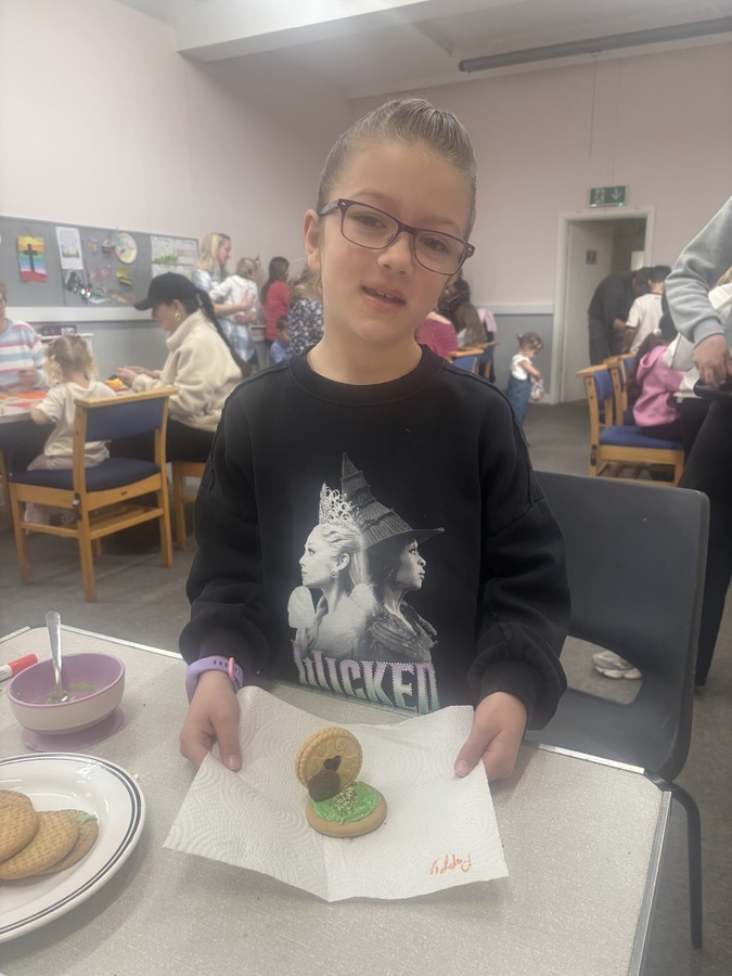 Poppy made an Easter Biscuit resembling Jesus’s tomb